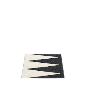 Pappelina matta Vivi Black · Vanilla 70x60 cm