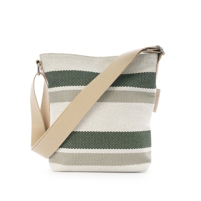 Ceannis Small Shoulder bag Striped green - Designbutiken Strängnäs