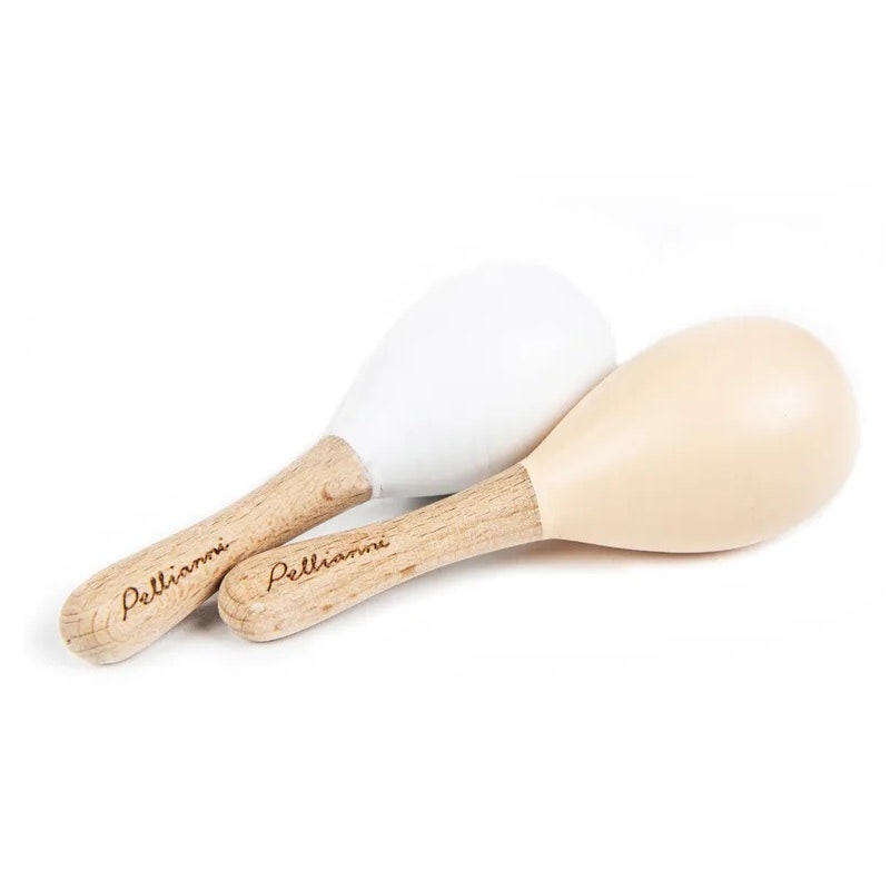 Pellianni Wooden shaker maracas nude