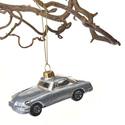 Julgransdekoration Vintage Car silver