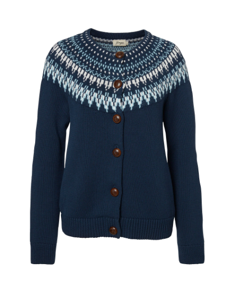 Jumperfabriken Joelle cotton cardigan navy