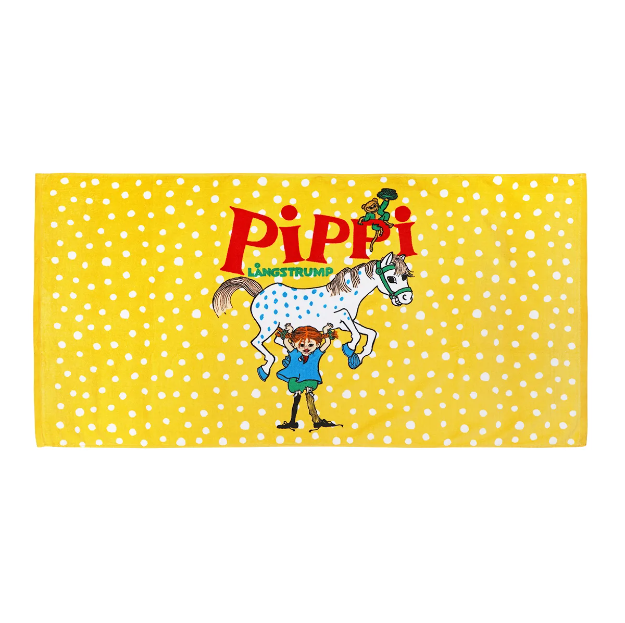 Pippi Långstrump badlakan gul