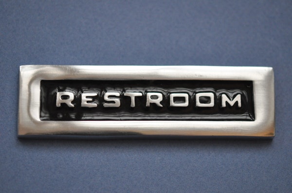 ExMez skylt RESTROOM aluminium