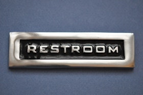 ExMez skylt RESTROOM aluminium