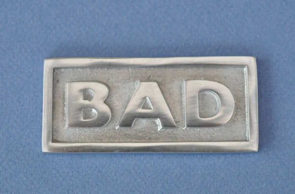 ExMez skylt BAD aluminium