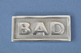 ExMez skylt BAD aluminium