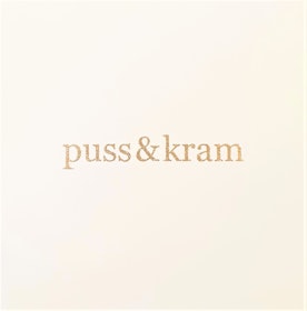Nobhilldesigners kort med kuvert "puss&kram" guld
