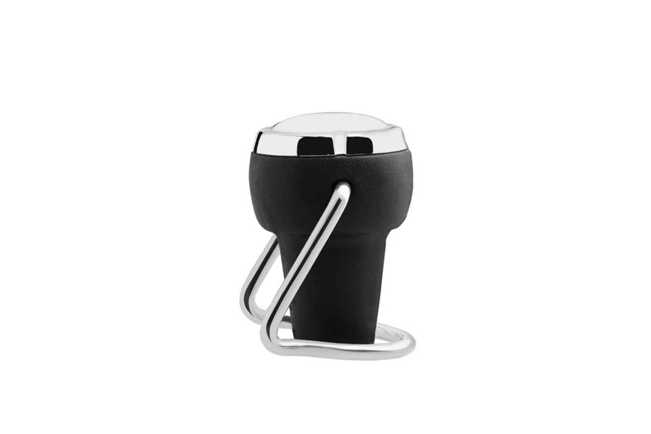 Kiboni Corky 2.0 Champagne stopper svart/silver