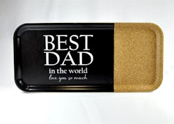 Mellow Design bricka Best Dad 32x15cm