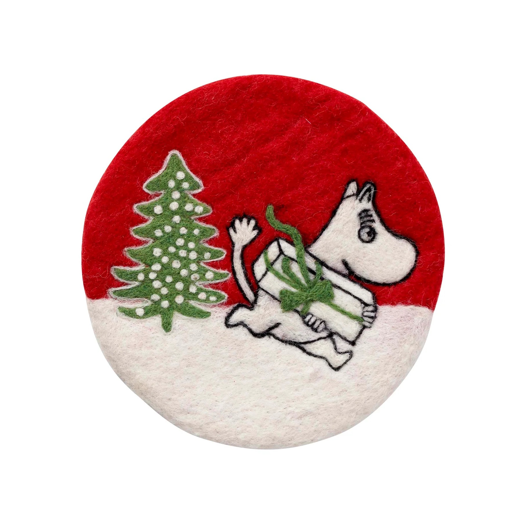 Klippan Yllefabrik grytunderlägg Moomin Christmas