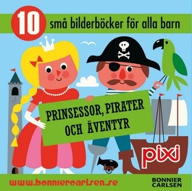 Pixi 10 små böcker Prinsessor, pirater och äventyr