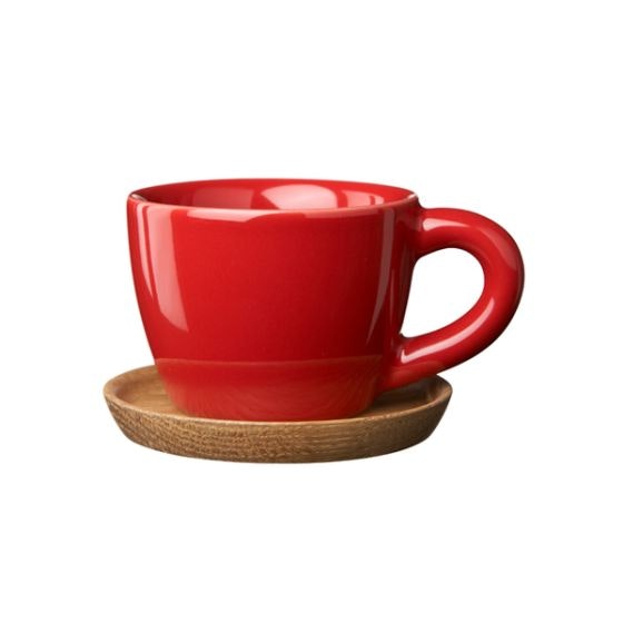 Rörstrand Höganäs espressokopp röd