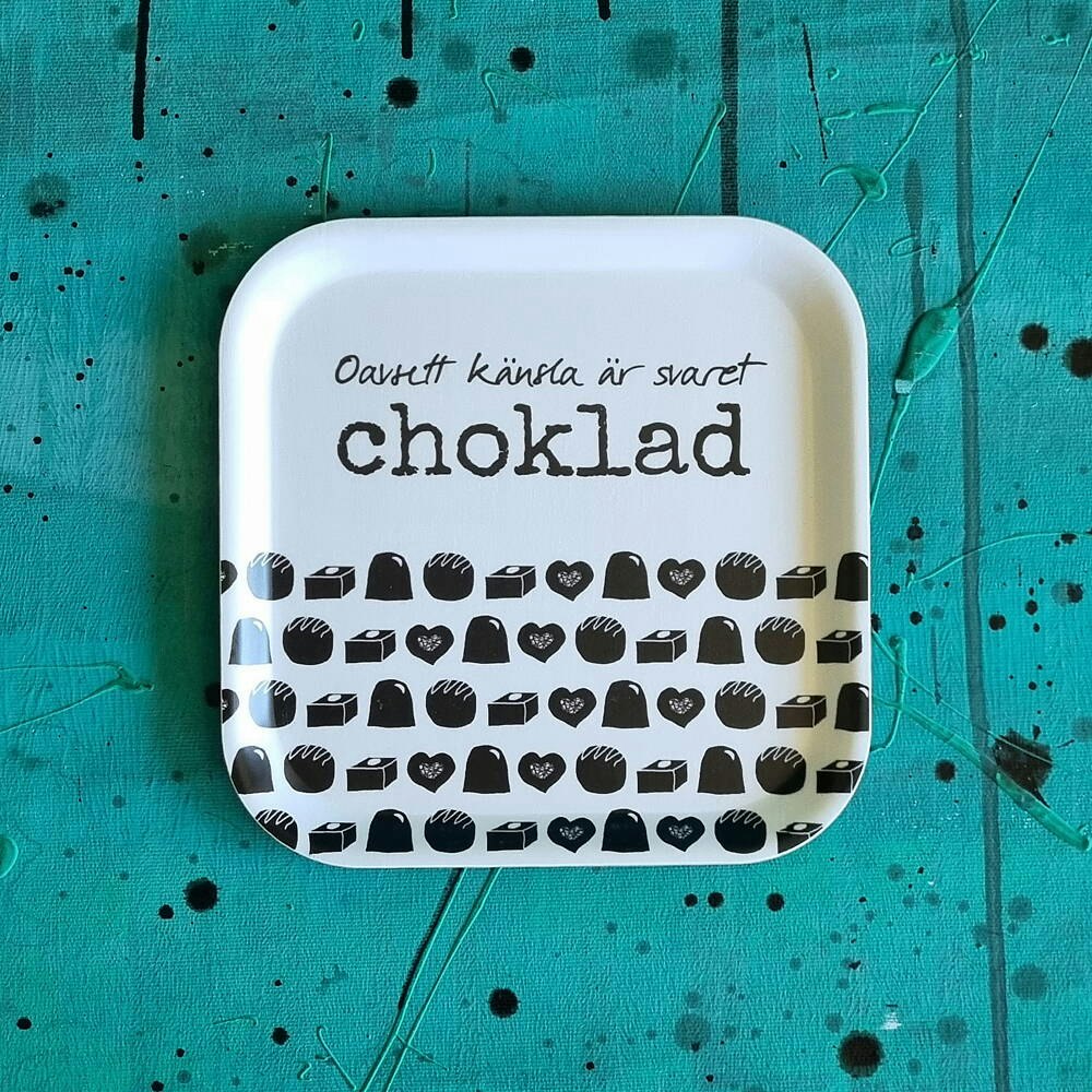 Erika Tubbin "Choklad" liten rektangulär bricka