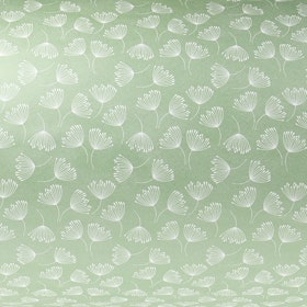 Presentpapper Graphic Flower green