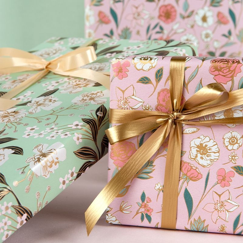 Presentpapper Amour green