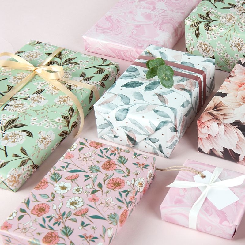 Presentpapper Amour green