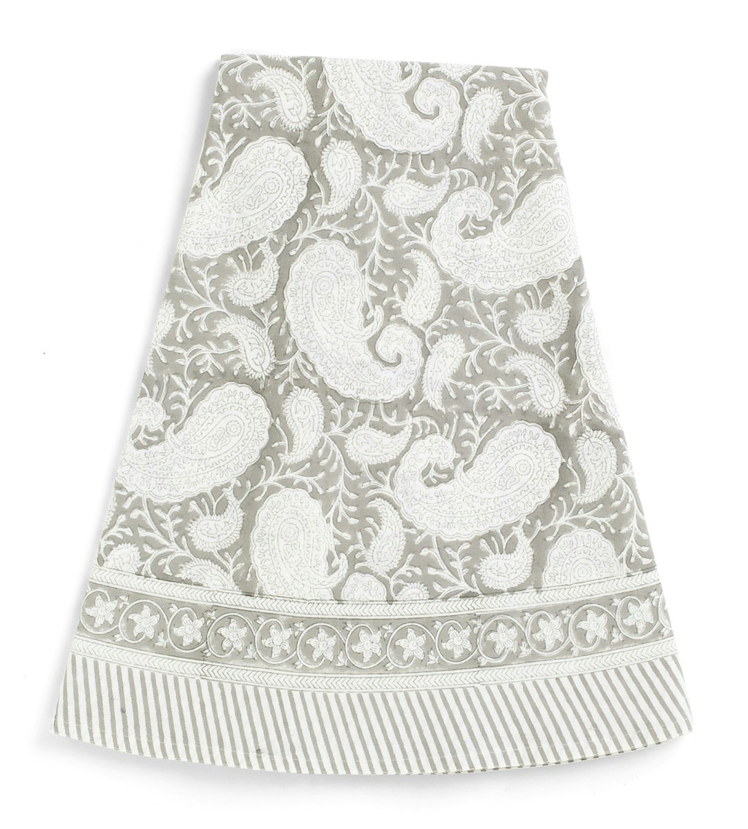Chamois Big Paisley® rund duk Light Grey