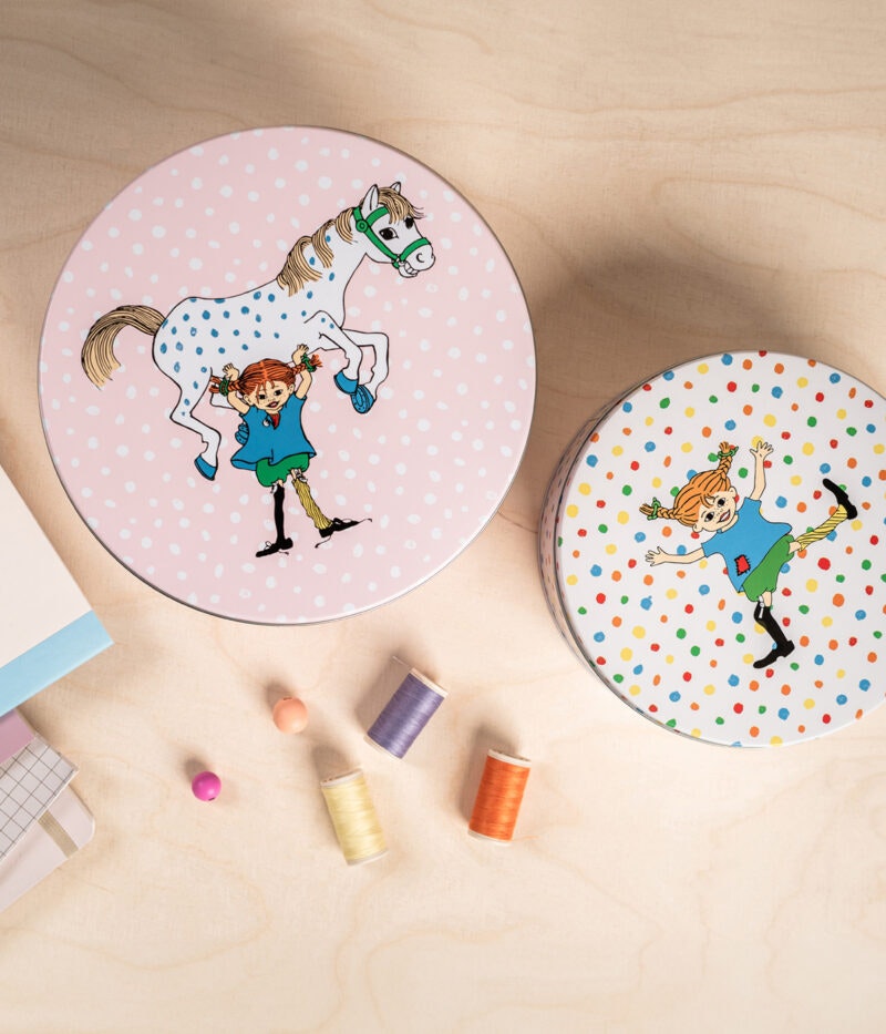 Muurla plåtburkar Pippi Långstrump 2-pack