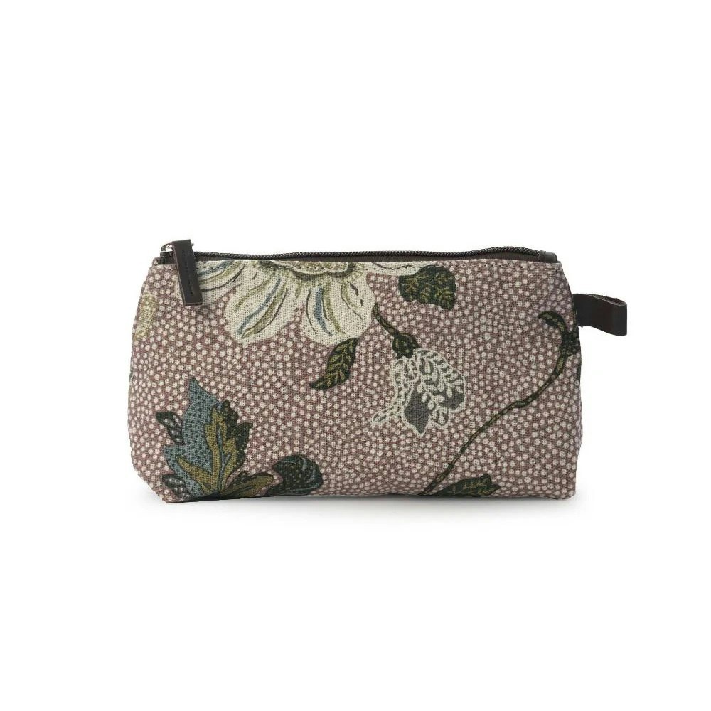 Ceannis Flower Linen necessär Dusty pink