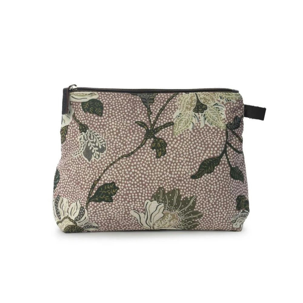 Ceannis Flower Linen necessär Dusty pink