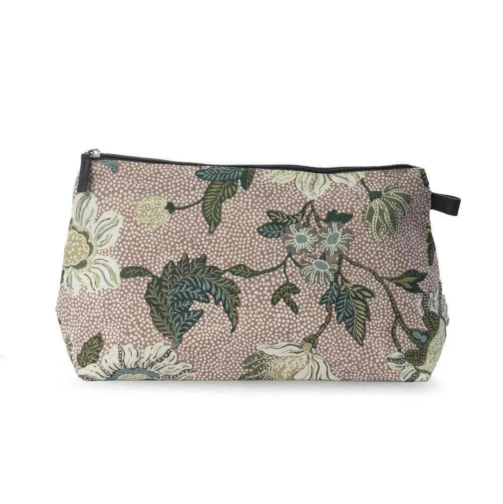 Ceannis Flower Linen necessär Dusty pink