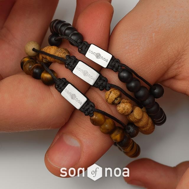 Son of Noa armband Black onyx