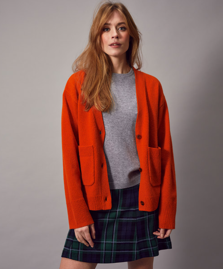 Jumperfabriken Estrid cardigan orange