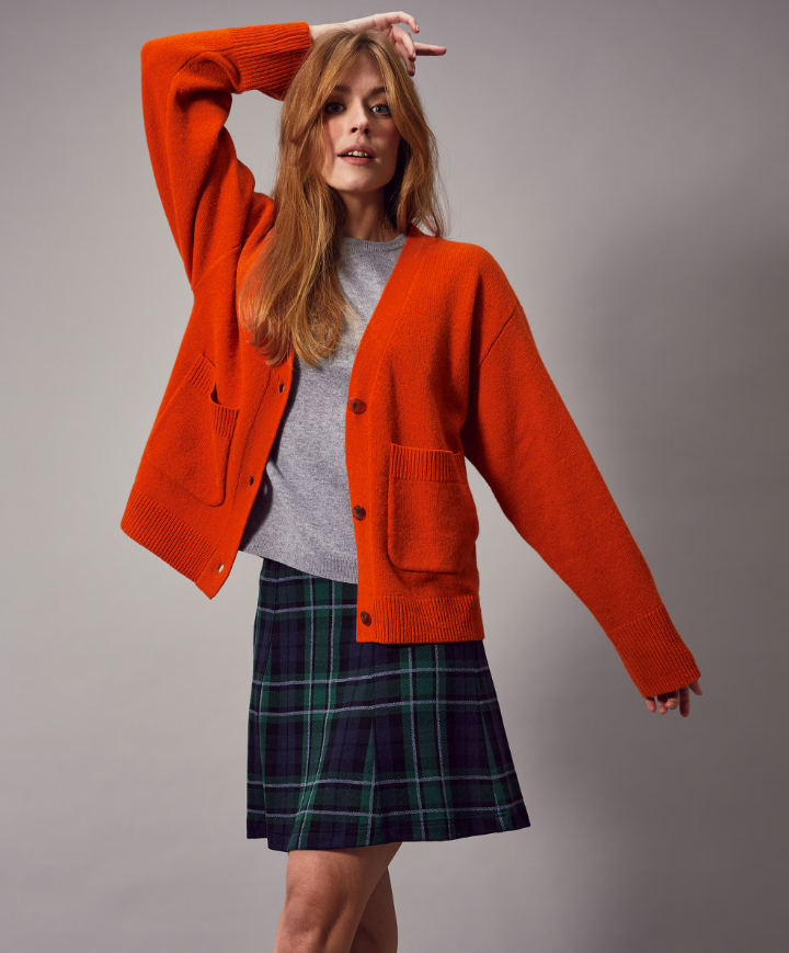 Jumperfabriken Estrid cardigan orange
