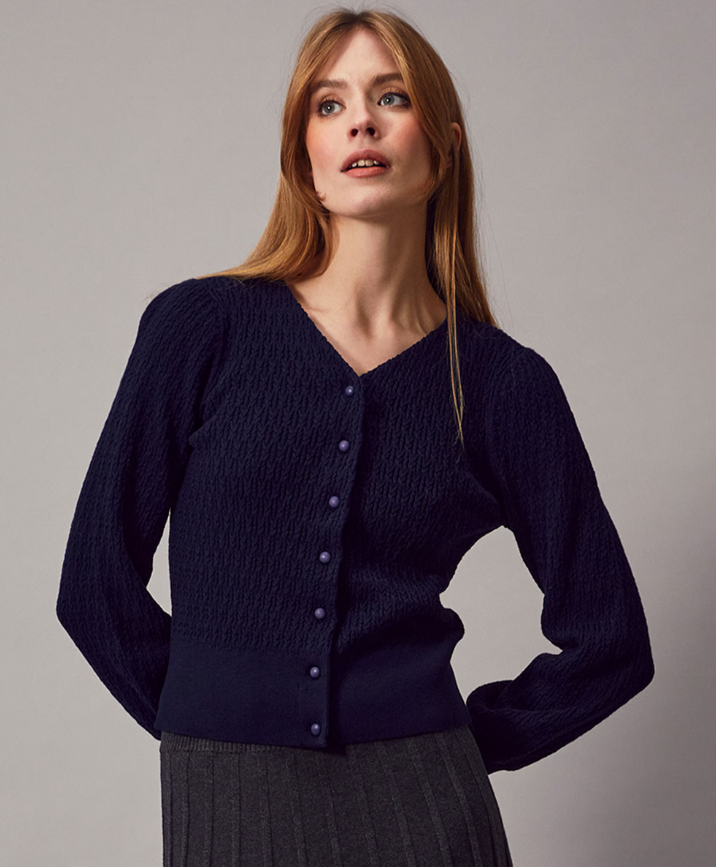 Jumperfabriken Johanna cardigan navy