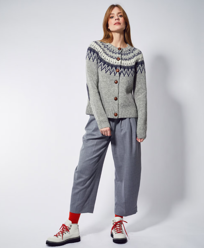 Jumperfabriken Joelle cardigan light grey