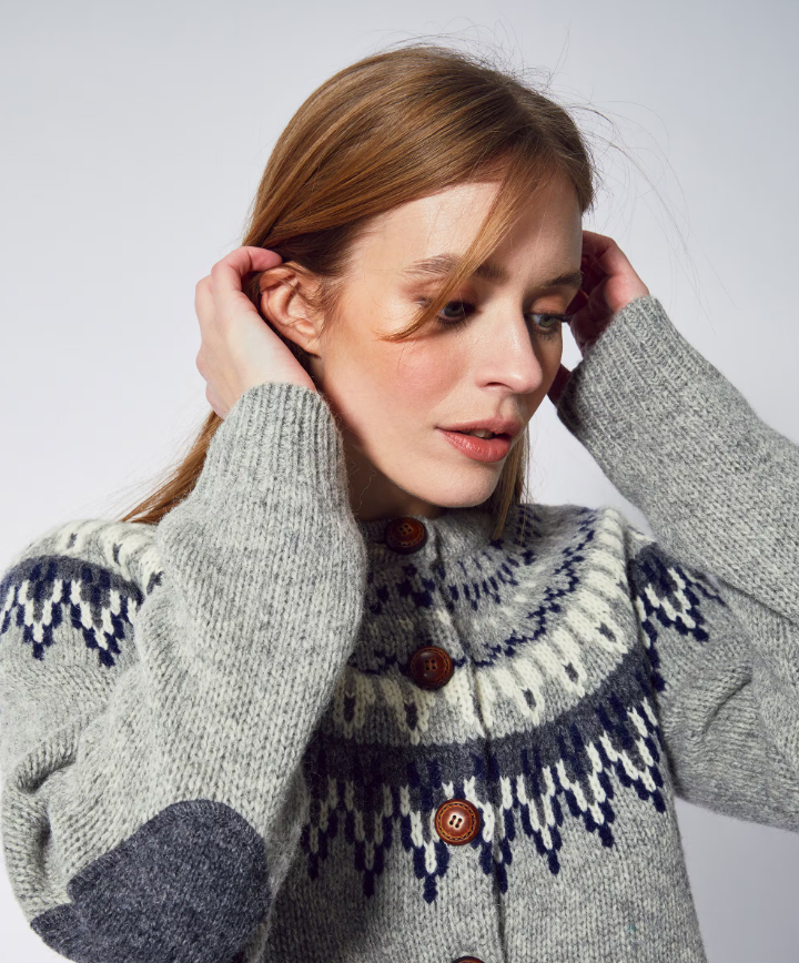 Jumperfabriken Joelle cardigan light grey