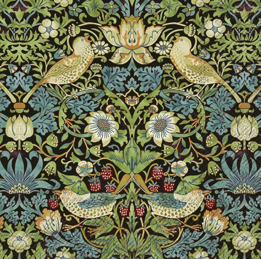 William Morris Strawberry Thief pappersservetter