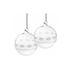Iittala Sarjaton Tikki julgranskulor i glas 2-pack