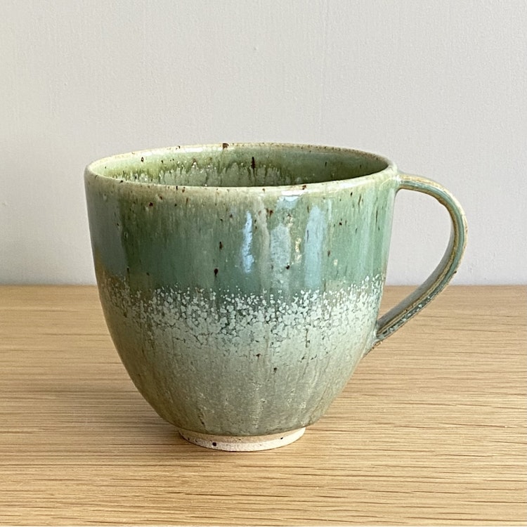 Koppargrön mellanstor kopp