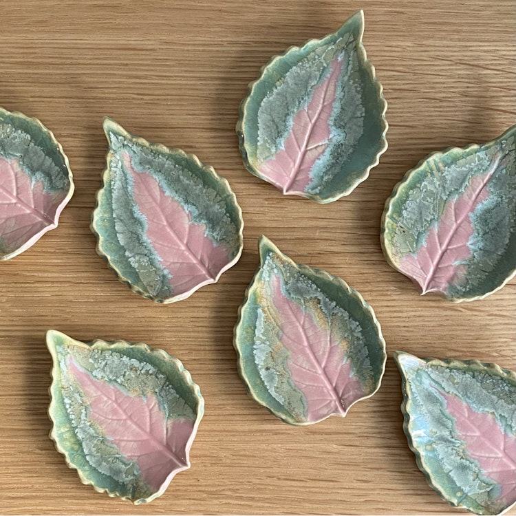 Bladfat palettblad rosa/grön 1