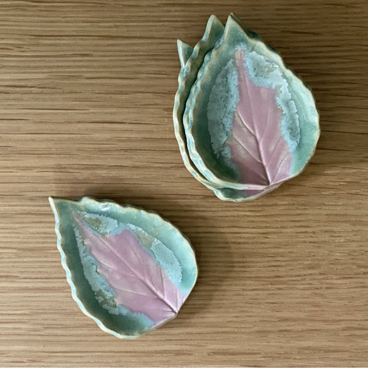 Bladfat palettblad rosa/grön 3