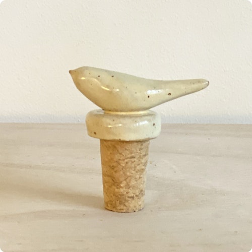 Flaskstoppare fågel VANILJ