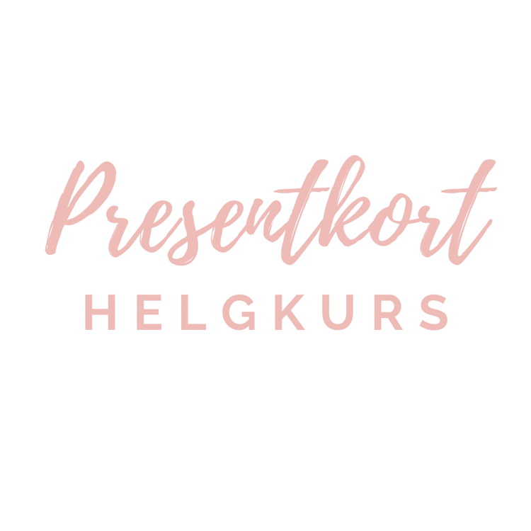 PRESENTKORT HELGKURS