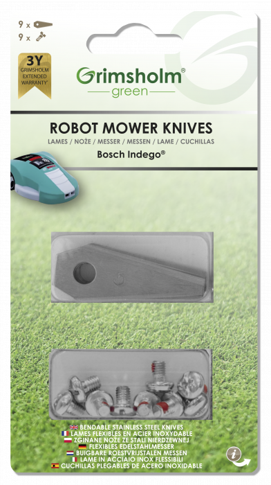 Knivar till Bosch Indego,  Honda Miimo HRM mod. 40/70 9-pack