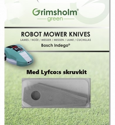 Knivar Bosch Indego med skruvsats för Lyfco 9-pack