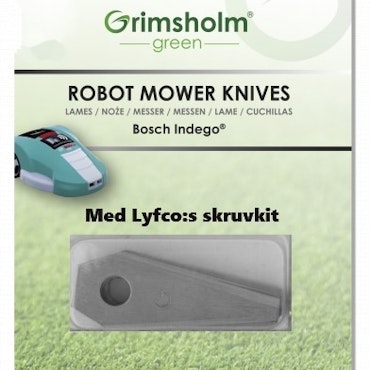 Knivar Bosch Indego med skruvsats för Lyfco 9-pack