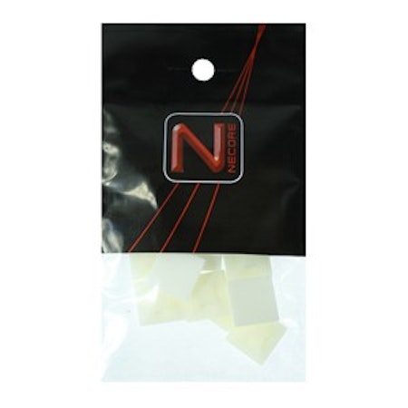 FÄSTPLATTOR SJÄLVHÄFTANDE, NATUR, 19x19mm 10-pack