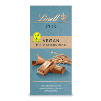 BÄST FÖRE: 2023-06-30 Lindt - Vegan Ren Choklad, 100 g