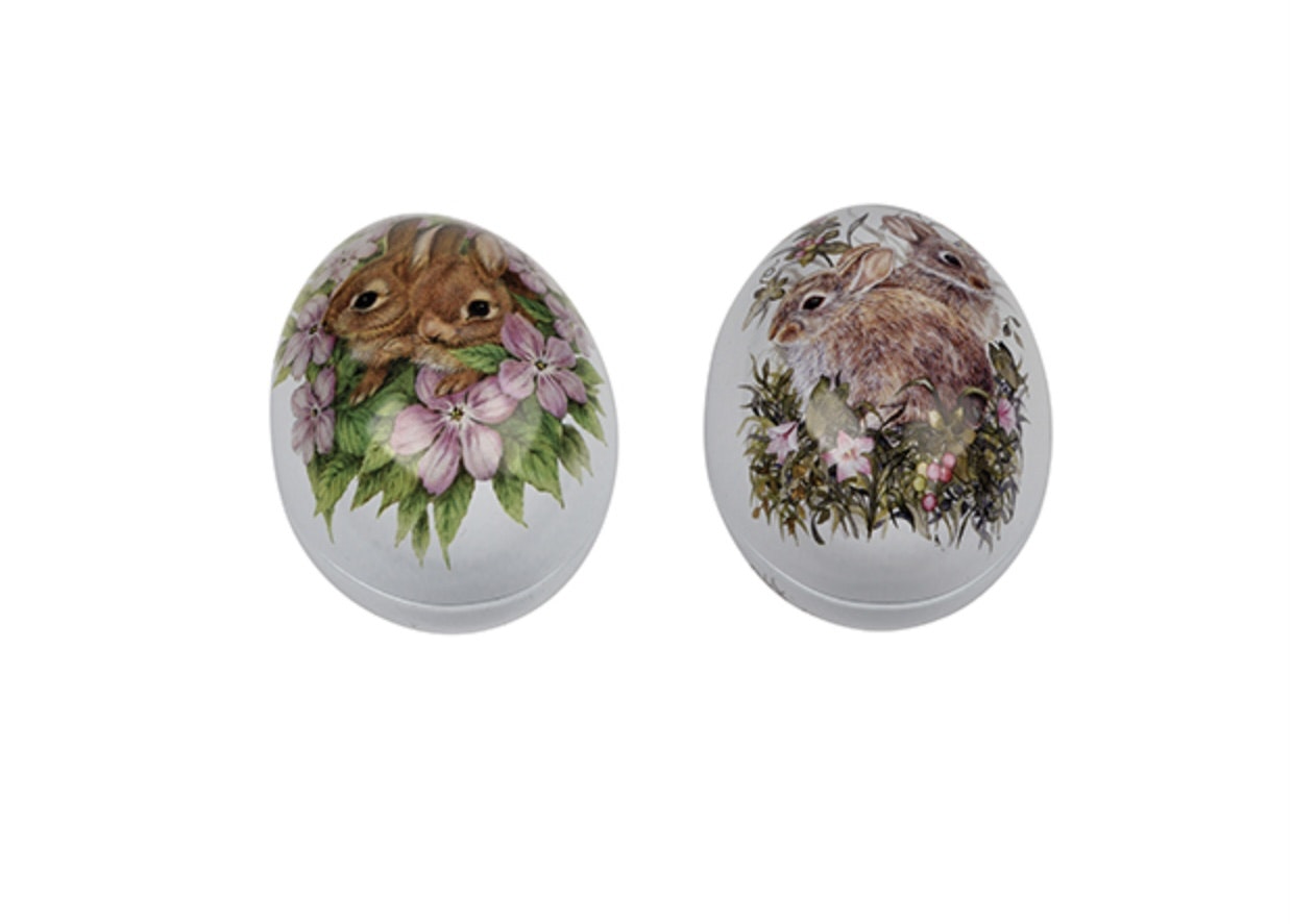 Plåtägg - Bunnies & Flowers Mini, små blommor, 6 cm