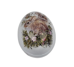 Plåtägg - Bunnies & Flowers Mini, små blommor, 6 cm