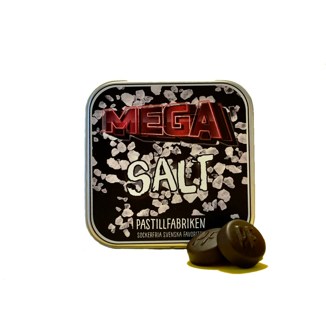 Pastillfabriken - Mega Salt, plåtask, pastiller, 25g
