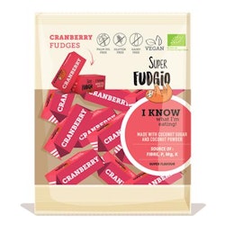 Super Fudgio - Cranberry/Tranbärs Fudge, 150 g