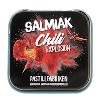 Pastillfabriken - Salmiak Chili Explosion, plåtask 25 g