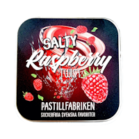 Pastillfabriken - Salty Raspberry Twist, plåtask 30 g