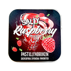 Pastillfabriken - Salty Raspberry Twist, plåtask 30 g